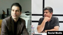 Sağdan milli fəallar Aydın Məhəmmədi və Vədud Əsədi