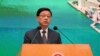 Hong Kong Chief Executive John Lee speaks during a press conference, in Hong Kong, May 14, 2024.