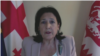 Georgian President Salome Zourabichvili vows to veto the controversial "foreign agent" law, she said in a May 15, 2024, interview with VOA.