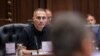 Поранешниот прв-вицепремиер во Владата на Северна Македонија Артан Груби, во салата за состаноци на Владата на Северна Македонија, во Скопје, Северна Македонија, 1 август, 2023 година. 