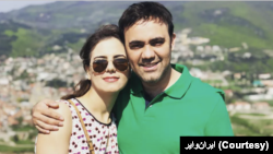 Iranian journalist Sajjad Shahrabi and his sister, Shima Shahrabi, are seen in this undated courtesy photo.