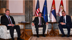 Takimi i të dërguarit të Shteteve të Bashkuara për Ballkanin Perëndimor, Gabriel Escobar dhe të dërguarit evropian, Miroslav Lajçak me Presidentin e Serbisë Aleksadës Vuçiç