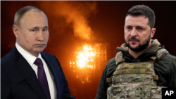 Vladimir Putin (kushoto) na Volodymyr Zelenskyy