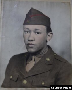 Waverly Woodson’s first Army portrait. (Courtesy of Joann Woodson)