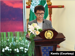 Menteri Luar Negeri Retno Marsudi saat menerima Menteri Luar Negeri Saudi di Jakarta (7/6). (Foto: Courtesy/Kemlu)