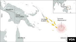 Earthquake in the Solomon Islands