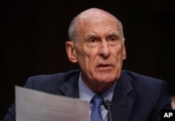 "Persistent and disruptive cyber and influence operations will continue against the United States and European countries and other allies," Director of National Intelligence Dan Coats tells the Senate Armed Services Committee on Capitol Hill in Washington, March 6, 2018.