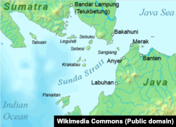 Peta Selat Sunda. (Foto: Wikimedia Commons)