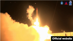 FILE - An Arrow 3 anti-missile interceptor, jointly developed by the Israeli and U.S. governments, is test-fired from central Israel on Feb. 19, 2018.