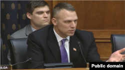 Rep. Scott Perry addresses a House subcommittee hearing on Hong Kong, Dec. 2, 2014.
