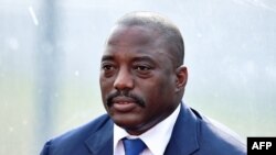 Le président Joseph Kabila Kabange de la République démocratique du Congo, 19 Février 2015. AFP PHOTO / CARL DE SOUZA