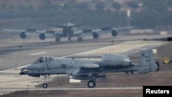 Pesawat jet tempur AS, Air Force A-10 Thunderbolt II di pangkalan militer Incirlik di Adana, Turki (foto: dok). 
