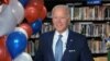 In this image from video, Democratic presidential candidate Joe Biden smiles after the roll call vote during the second night of the Democratic National Convention, Aug. 18, 2020.
