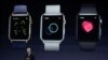 Apple CEO Tim Cook talks about the new Apple Watch during an Apple event, in San Francisco, California, March 9, 2015.