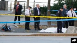 La police sur les lieux de l'attaque de New york le 31 octobre 2017