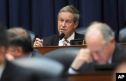 FILE - In this June 11, 2014, photo, Rep. Joe Wilson, R-S.C. speaks on Capitol Hill in Washington.
