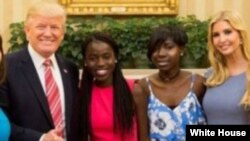 Ganawar Shugaba Trump da 'yammatan Chibok