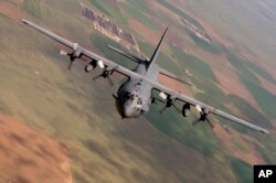 FILE - A U.S. AC-130 gunship like the one pictured fired the shells at the hospital.