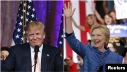 Republican Donald Trump and Democrat Hillary Clinton are forecast to move even closer to clinching their parties' presidential nominations after Tuesday's primaries.