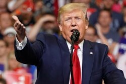 U.S. President Donald Trump speaks at a campaign kick off rally at the Amway Center in Orlando, Florida, U.S., June 18, 2019. REUTERS/Carlo Allegri