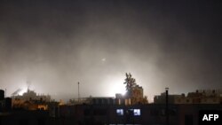 Moshi watanda wakati wa mashambulizi ya Israel huko Rafah, Januari 30, 2024. Picha ya AFP