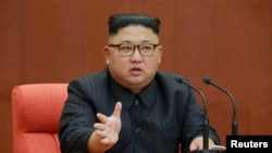 Kim Jong-Un, le leader de la Corée du Nord, 8 octobre 2017.