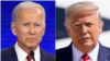 Mantan Wapres Joe Biden dan Presiden Donald Trump.