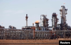 FILE - A view of Krechba gas treatment plant, about 1,200 km (746 miles) south Algiers.