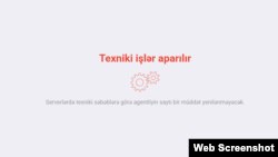 "Oxu.az" saytının giriş səhifəsi