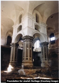 The Great Synagogue of Slonim in Slonim, Belarus, is seen after decades of neglect.