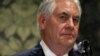 L'ex secrétaire d'Etat américain Rex Tillerson lors d'une conférence de presse à Nairobi, le 9 mars 2018.