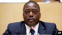 Le président Joseph Kabila lors d'une réunion à l'Union africaine à Addis Ababa, Ethiopie, le 24 février 2013.
