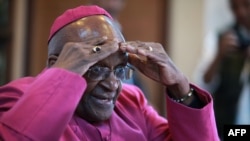 L'archevêque Desmond Tutu, au Cap, 23 avril 2014.