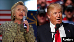 U.S. Presidential Candidates Hillary Clinton, and Donald Trump