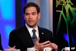 FILE - Florida Senator Marco Rubio.