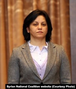 Nagham al-Ghadri, vice president of the main Western-backed Syrian political opposition group, the Syrian National Coalition.