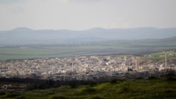 A general view shows Khan Sheikhoun in the southern countryside of Idlib, on March 16, 2015.