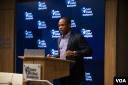 Liberia's Minister of Public Works, Gyude Moore says reforms will extend roads to rural areas needing health care. (Center for Global Development)