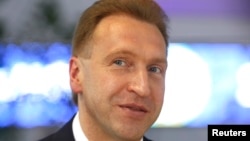 FILE - First Deputy Prime Minister Igor Shuvalov in St. Petersburg, June 22, 2012.