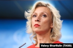 RUSSIA - MOSCOW -- The Spokeswoman for the Ministry of Foreign Affairs of the Russian Federation, Maria Zakharova, gives a press briefing on Russia's current foreign policy on October 17. 2018.