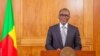 Patrice Talon, lors de son discours à l'occasion des 60 ans d'indépendance, à Cotonou, Bénin, le 31 juillet 2020. (VOA/Ginette Fleure Adandé)