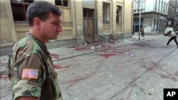 Mjesto masakra na pijaci Markale u avgustu 1995.