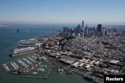 An aerial view of downtown San Francisco, California, Oct. 5, 2017.