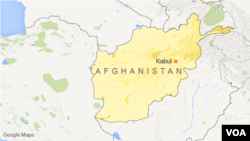 Peta Afghanistan dal letak ibukota Kabul.