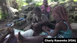Les enfants de l'orphelinat "Maman Marie" à Beni, en RDC, 17 octobre 2018. (VOA/Charly Kasereka)