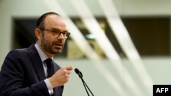 Perdana Menteri Perancis, Edouard Philippe di Paris, 22 Januari 2018. (Foto: dok).