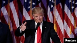 Presiden terpilih AS Donald Trump.