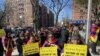 Tibetans in New York were able to persuade a Queens Public Library to close an exhibit sponsored by the Chinese Consulate, Feb. 22, 2020. (Students for a Free Tibet)