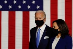អ្នកស្រី Kamala Harris ដែល​បេក្ខជន​អនុប្រធានាធិបតី​អាមេរិក និង​លោក​ Joe Biden បេក្ខជន​ប្រធានាធិបតី​អាមេរិក បង្ហាញ​វត្ដមាន​រួម​គ្នា​ជា​លើក​ដំបូង ក្រោយ​លោក Biden ប្រកាស​ជ្រើសរើស​អ្នកស្រី​ឲ្យ​ឈរឈ្មោះ​រួម​គ្នា។