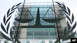 FILE- The headquarters of the International Criminal Court in The Hague, Netherlands, Jan. 12, 2016.